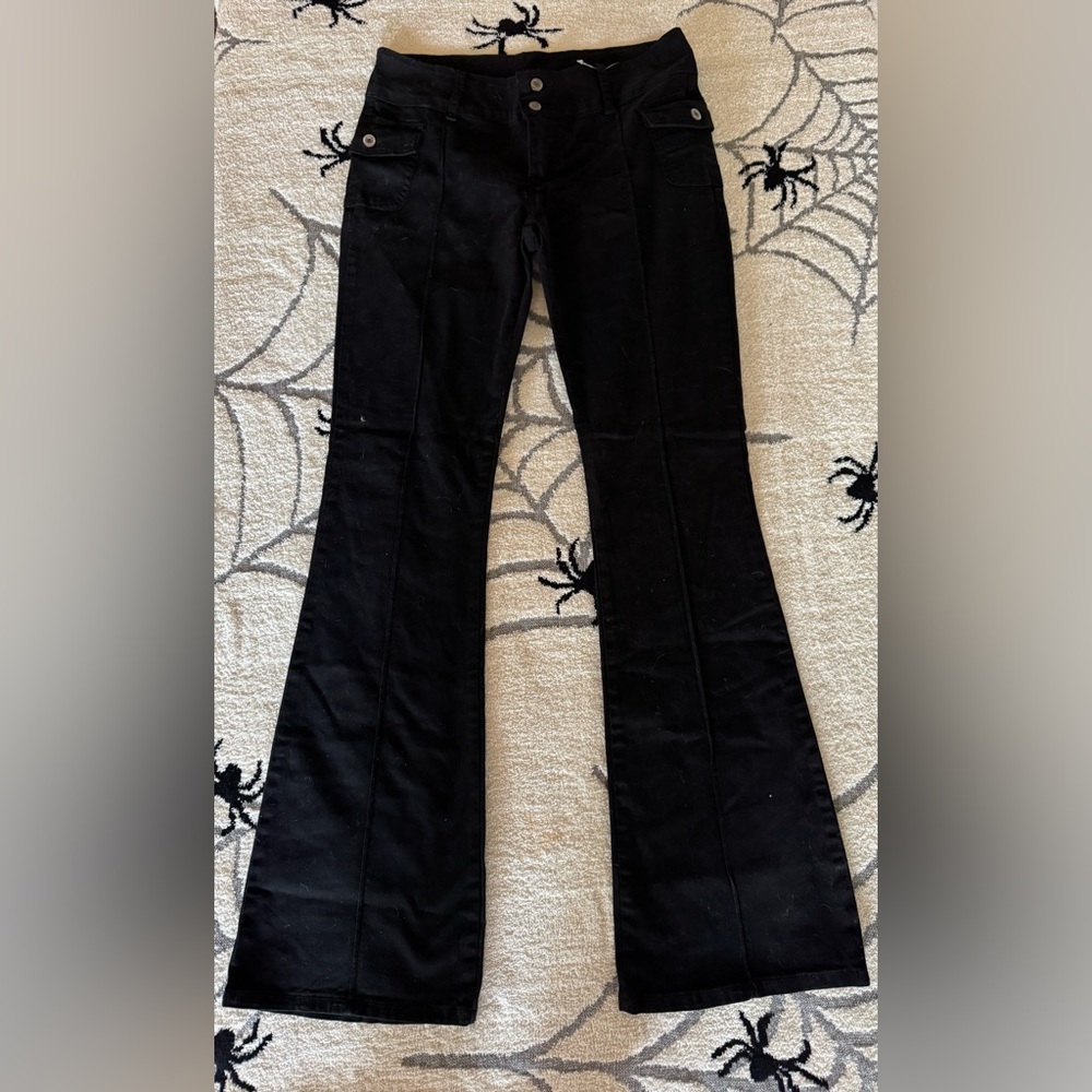 Black Flared Pants